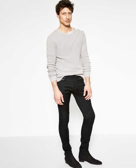 The Kooples (Франция) Черни рокерски дънки Biker Fit Размер 32. 39лв.