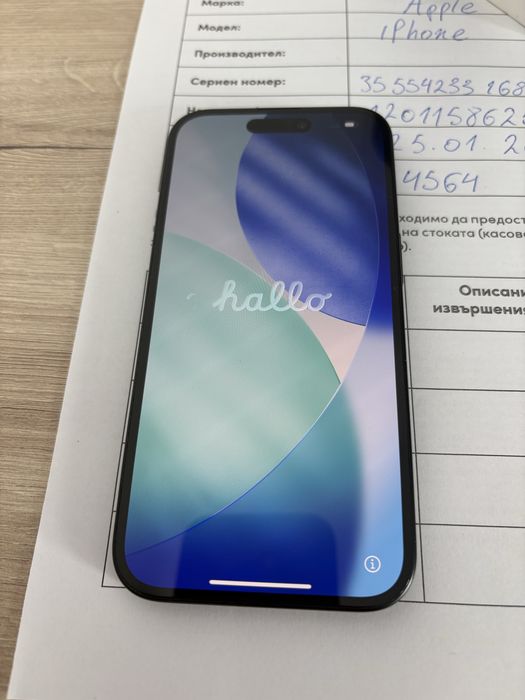 Като НОВ! iPhone 16 Black 128 GB Vivacom 100% Battery