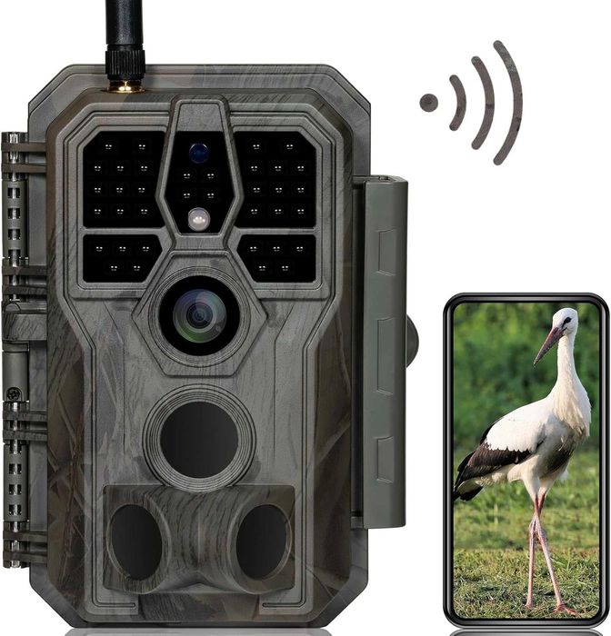 Cameră de supraveghere pentru animale sălbatice GardePro E8 WLAN cu aplicație 64MP H.264 1296P video