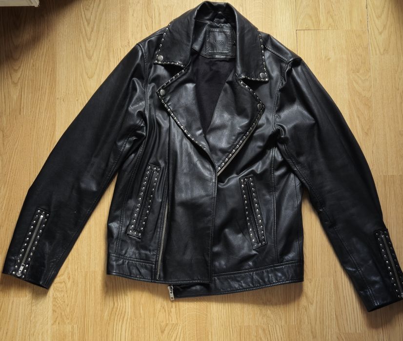 Jacheta piele naturala Asos M ca noua