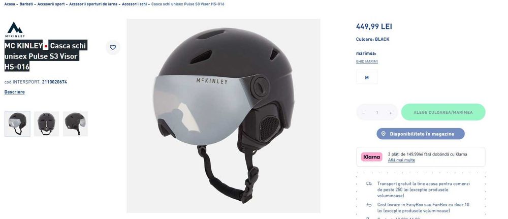 Casca schi unisex MC KINLEY Pulse S3 Visor HS-016