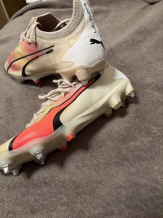 Ghete de fotbal Puma Ultra Elite cu crampoane de fier iarba naturală