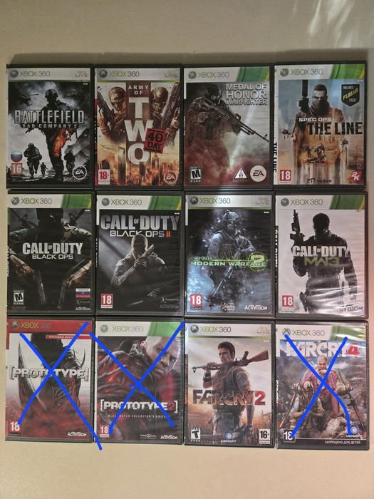 Диски на Xbox 360