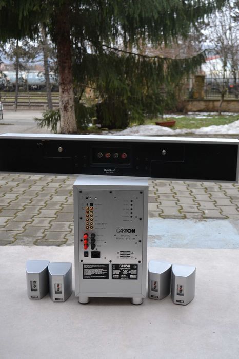 Subwoofer activ Canton Digital Movie cu Soundbar, 4 sateliti