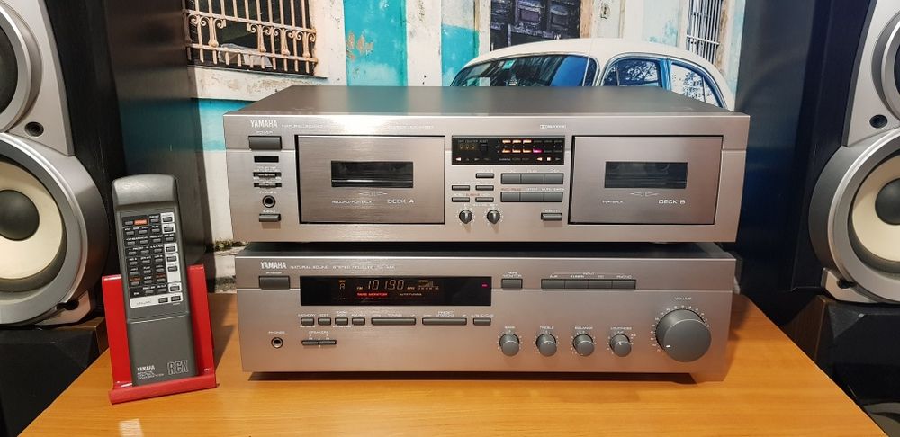 Amplificator statie amplituner Yamaha RX 385 sau casetofon dublu deck Yamaha KX W 321