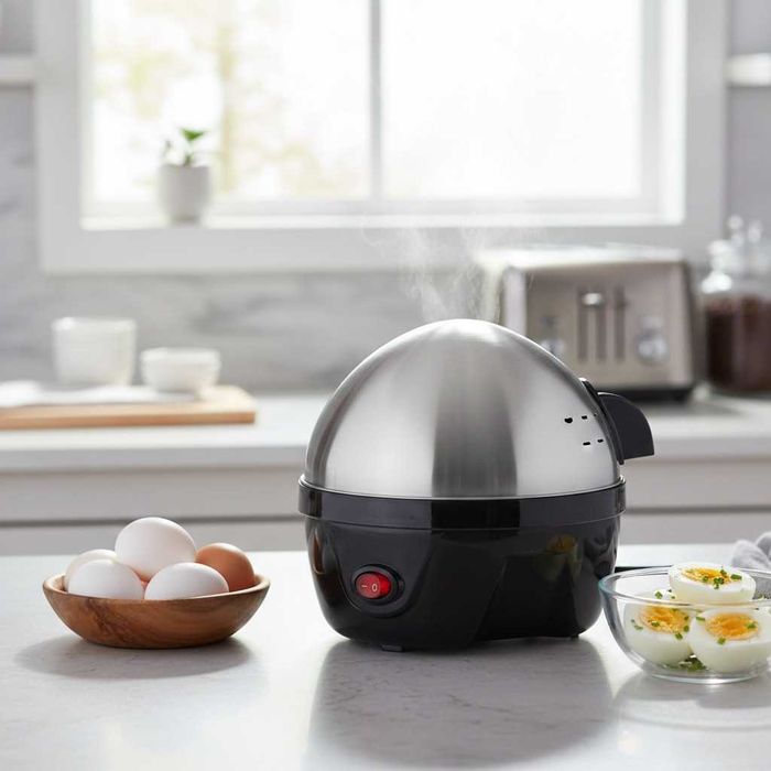 Яйцеварка Rosberg R51982C а 7 яйца, Автоматично изключване със сигнал