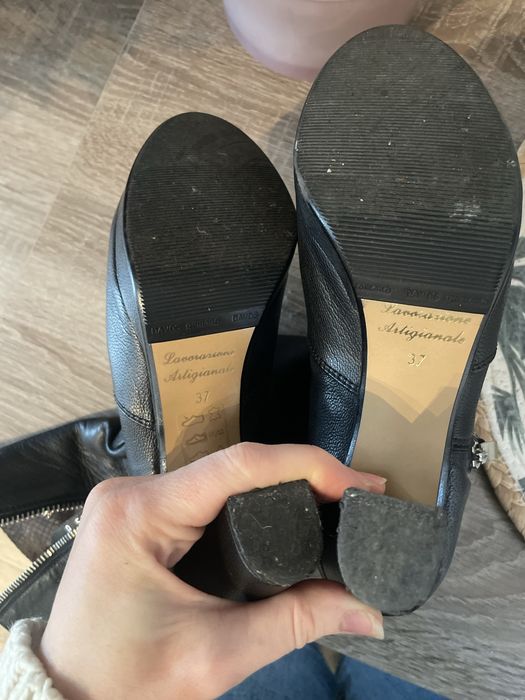 Cizme din piele cu toc 37Lavoratione Artigiana