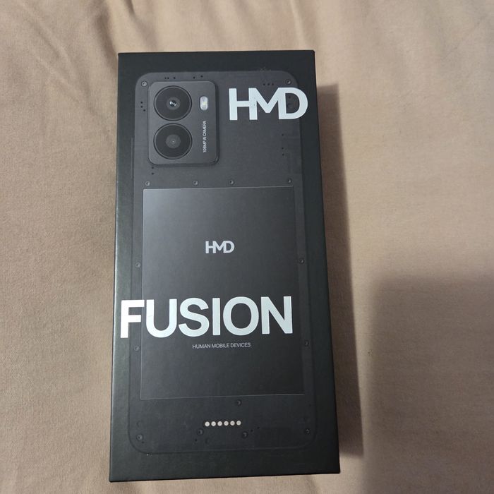 Smartfone HMD Fusion 5G, Dual SIM, 128GB, 6GB RAM, Noir si husa de protectie HMD Flashy Outfit Case pentru HMD Fusion, Indigo