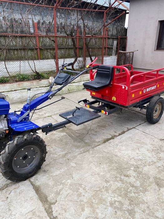 Motocultor Rabota K13-Q130 cu remorca Rotakt