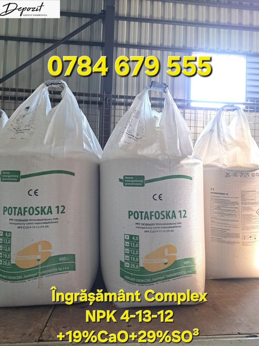 Complex NPK 4-13-12+19CaO+29S origine Polonia (Îngrășământ Agricultura)