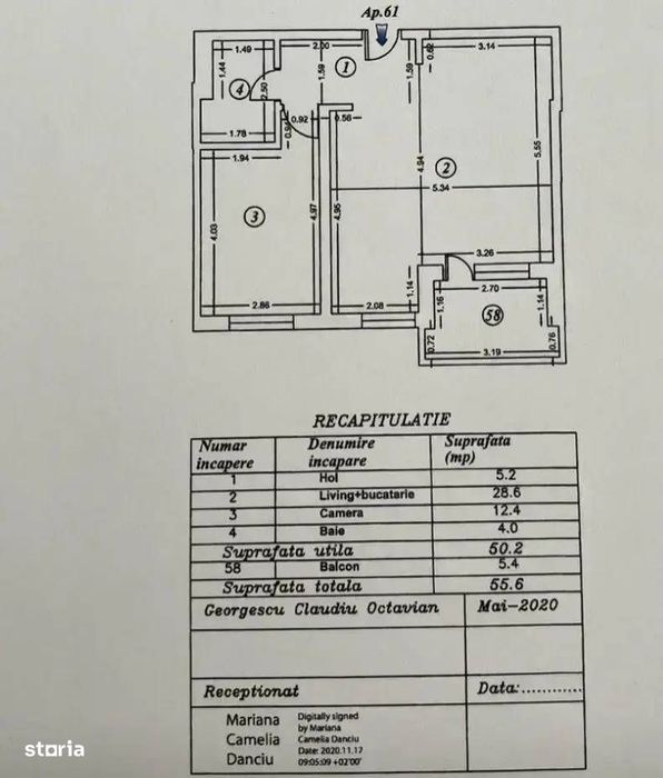 Apartament 2 Camere De Vanzare Mihai Bravu Metrou Bloc Nou
