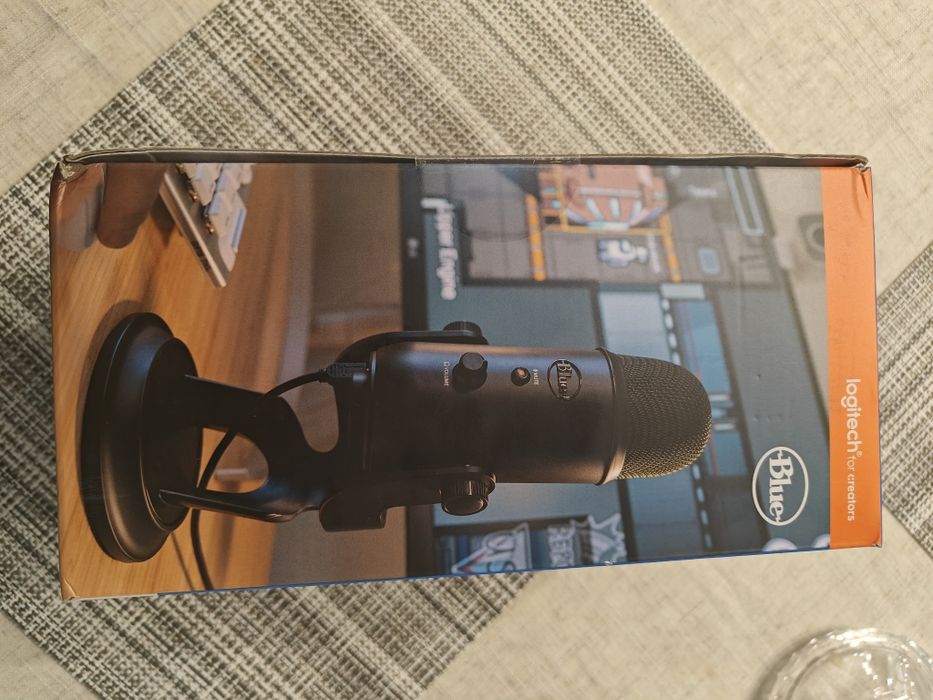 Microfon Profesional Blue Yeti USB, PC & Mac  Gaming  Podcast Streamig