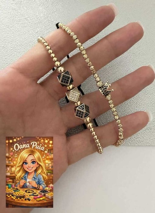 Brățări cu biluțe din aur, inele cu bile de aur și reparații brățări