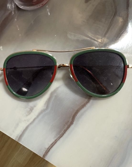 GUCCI GG0062S 003 Aviator Green/Red