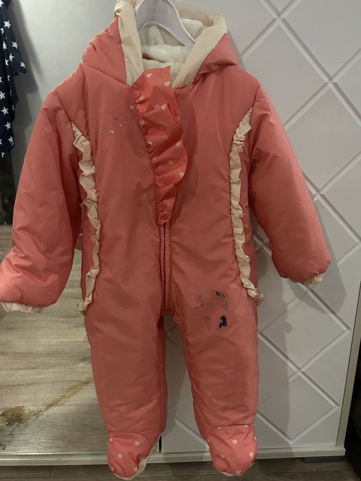 Комбез весенний на девочку 9-12 мес, б/у