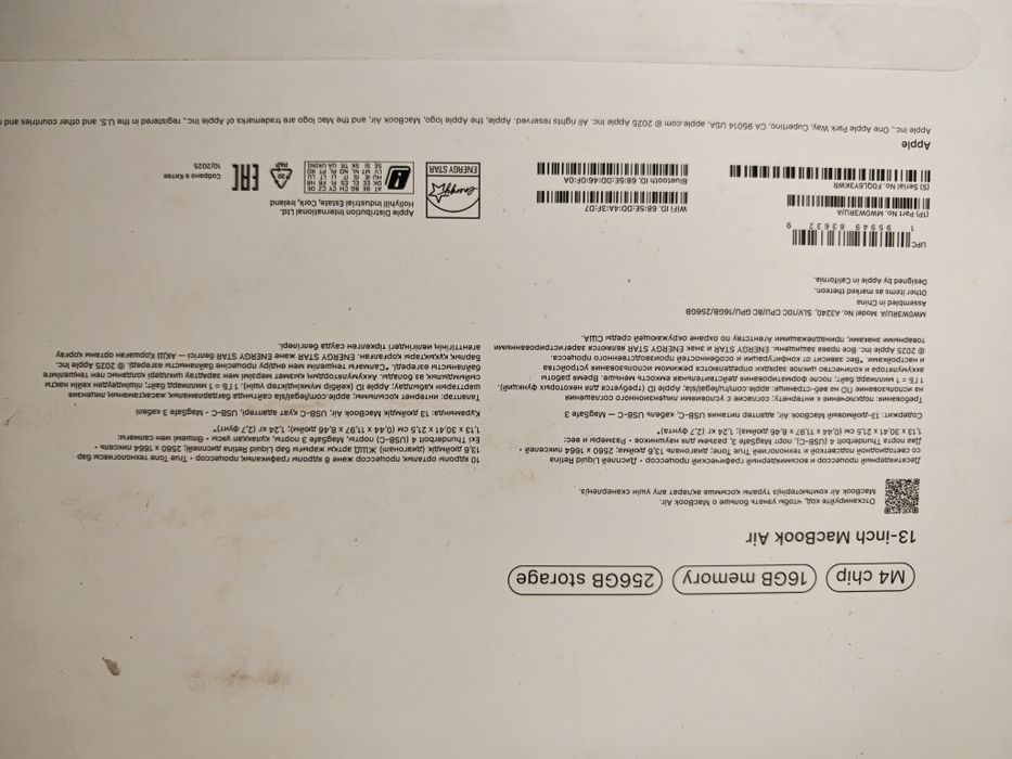 Macbookair 13 M4