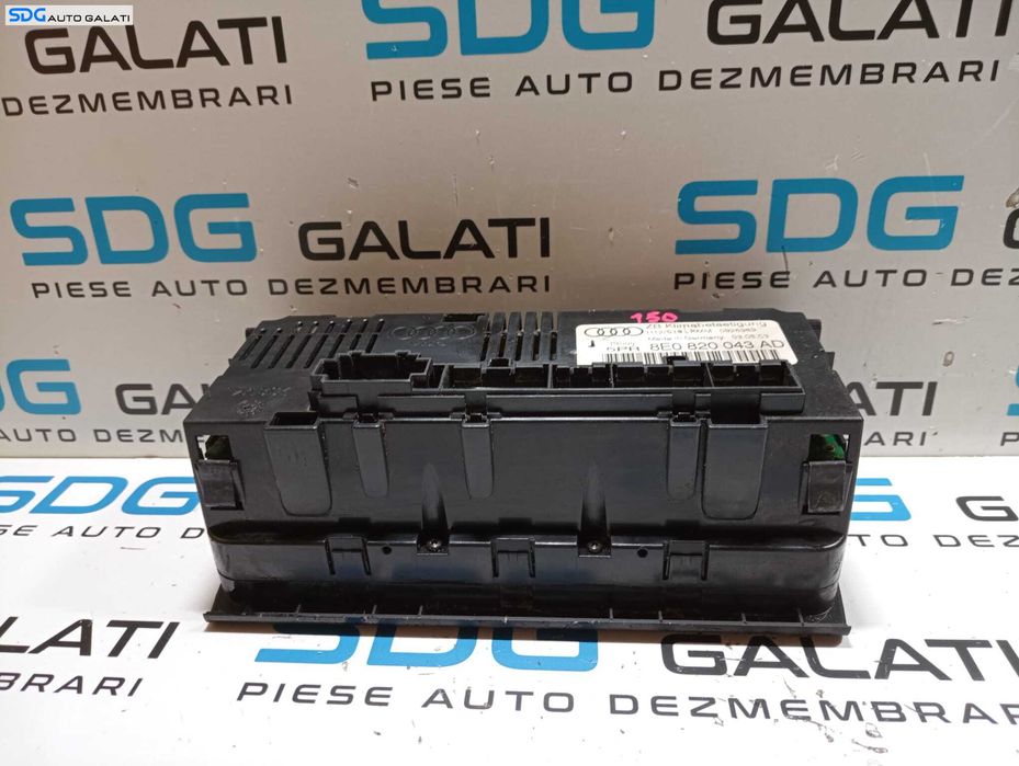 Climatronic Panou Comanda AC Aer Conditionat Clima Audi A4 B6 2001 - 2005 Cod 8E0820043AD [M7813]