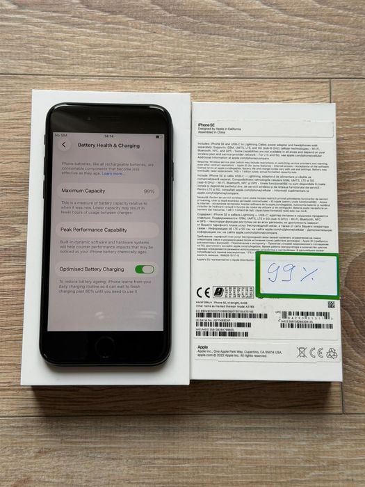 Iphone SE 3, 2022, bat.99% - negru