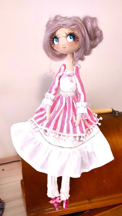 Кукла София. Текстилна мека кукла. ръчна изработка.