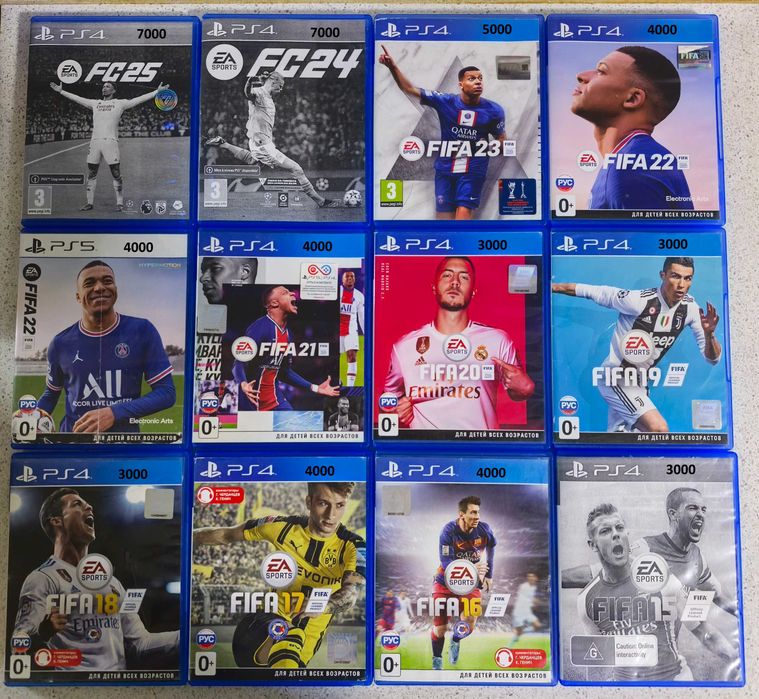 Диски с играми на PS4/PS5