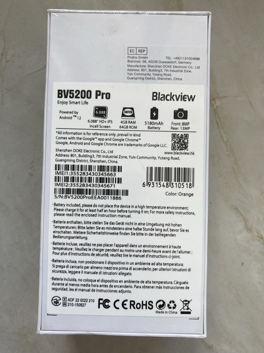 Telefon blackview bv5200 pro 4gb 64 gb