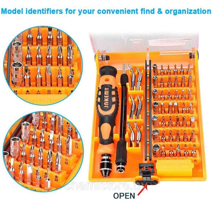 Отвертка с набором бит для точных работ JM-8116, 45 в 1