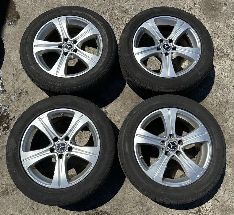Jante Mercedes E Class W213 cu anvelope vara 225 55 17 si senzori