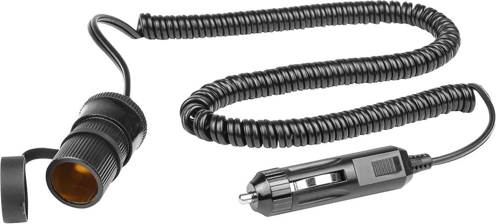 Авто спирален кабел до 10 А, 12 V /24 V, 2,5 м,  Германия