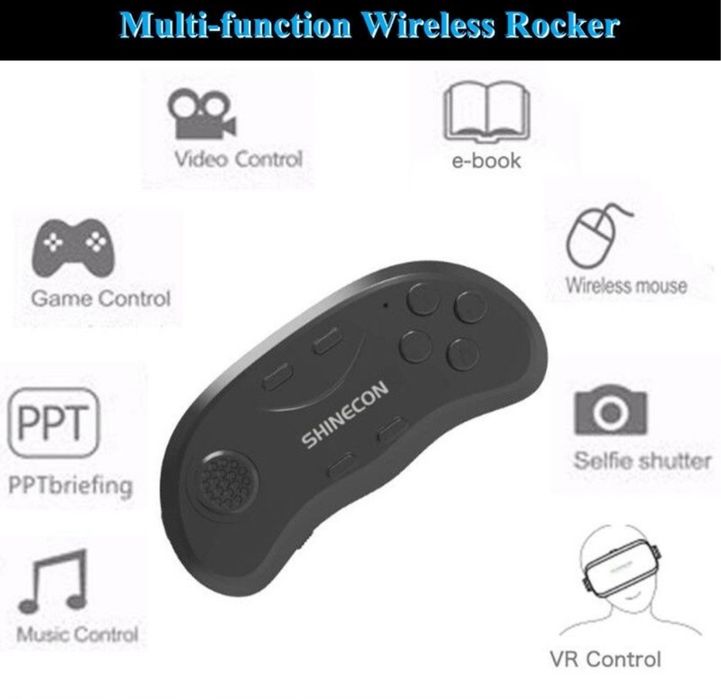 VR Очки виртуальной реальности Bluetooth VR SHINECON GO4BS с пультом