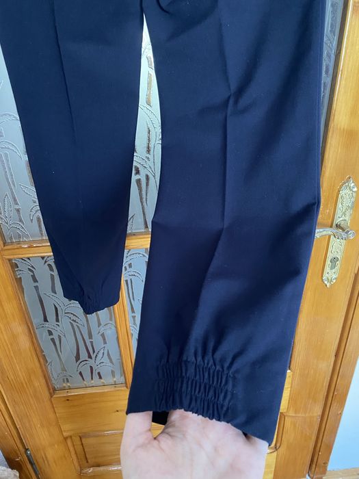 Pantaloni sport-elegant la dunga, bleumarin, albastru închis-negru, Zara, marimea XS