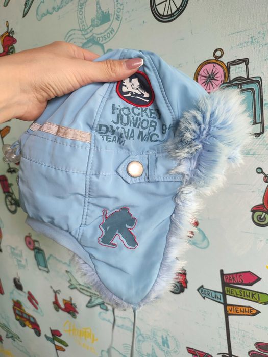 Шапка ушанка на мальчика 5лет