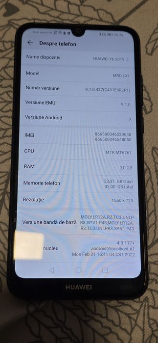 Telefon Huawei Y6 (2019) (model MRD-LX1)