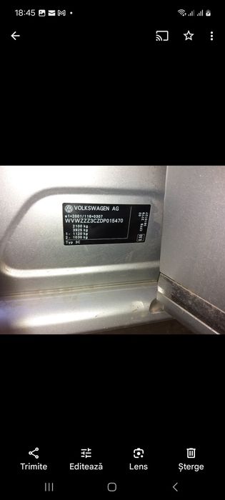 WV PASSAT 2013  BERLINA motor 2.0 diesel