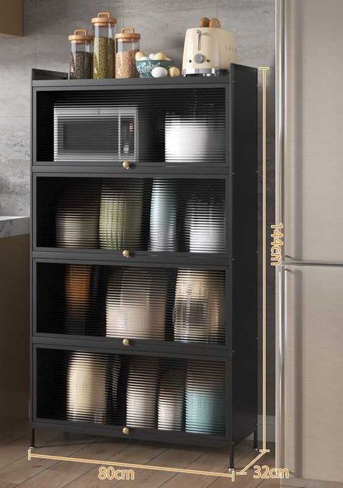 Металлические кухонные полки и шкаф / Metall oshxona polkasi va shkaf