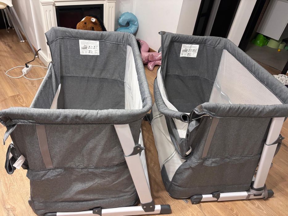 Pătuț co-sleeper Cangaroo Day & Night 2in1 – 2 bucăți / stare bună