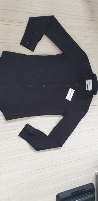 Calvin Klein Stretch Cotton Slim Fit / S НОВО! ОРИГИНАЛ! Мъжка Риза!