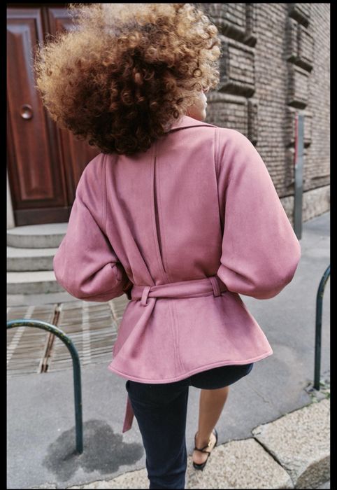 Куртка замшивая Zara