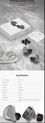 Новые запечатанные проводные планарные KZ PR1 PRO HiFi