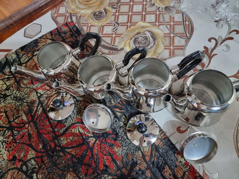 Мелхиор латун чойне .Чайник латун пакрытый никелем Мелхиор