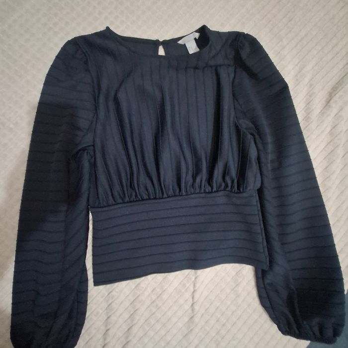 Bluza bleumarin eleganta
