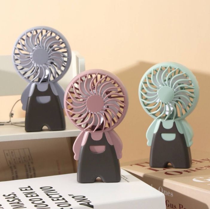 Portativ mini ventilyator – led yoritgichli, multfilm dizaynida A6