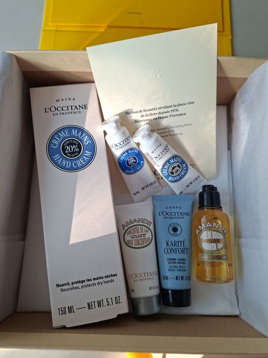 L'Occitane shea hand cream, si alte produse format travel