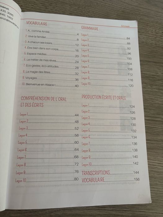 Caiet de lucru pentru clasa a X-a la limba Franceza