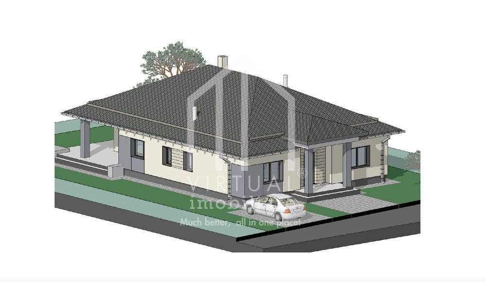 Casa cu 4 camere, 130mp utili+pod masardabil, 503mp teren, Cisnadie