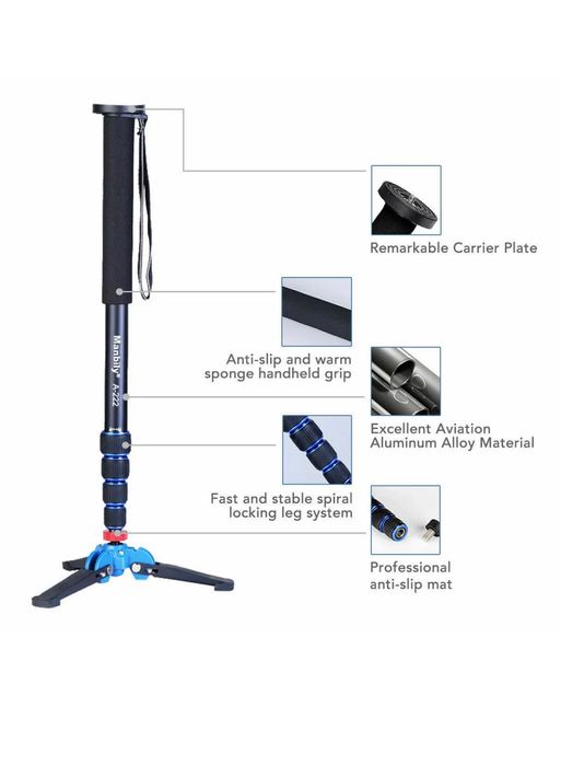 Универсален Монопод за камера. Фото. Видео.