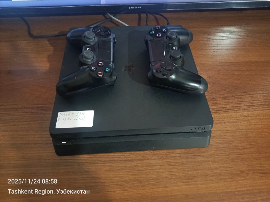 Ps4 slim 1TB +30 официальный игры+гарантия пс4 сони sony playstation