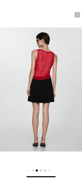 Къса черна пола MANGO