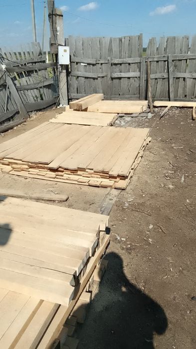 Продам доску береза обрезная и необрезная