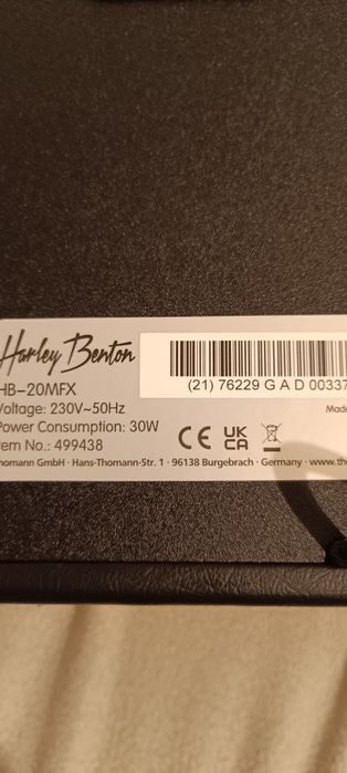 Amplificator Harley Benton HB 20 MFX