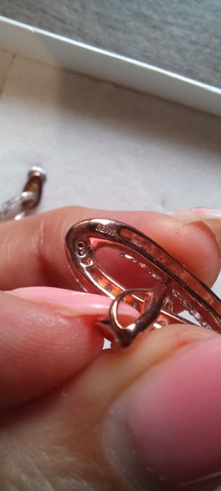 Маркови сребърни обеци и висулка